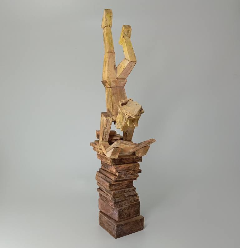 Original Cubism Calligraphy Sculpture by José Manuel Solares