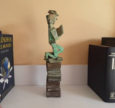 Original Cubism Geometric Sculpture by José Manuel Solares