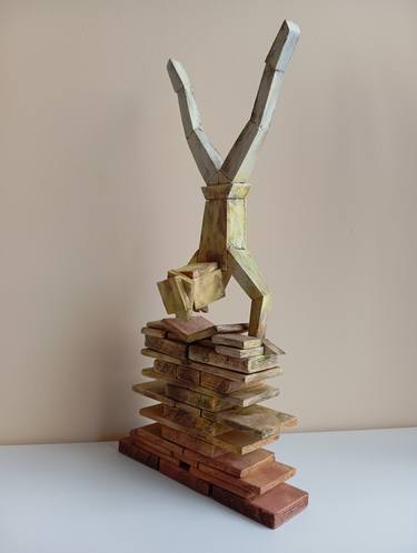 Original Cubism Time Sculpture by José Manuel Solares