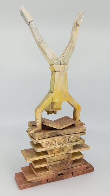 Original Cubism Time Sculpture by José Manuel Solares