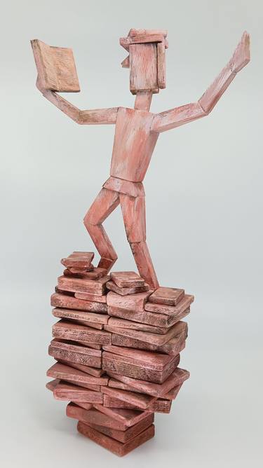 Original Cubism Time Sculpture by José Manuel Solares