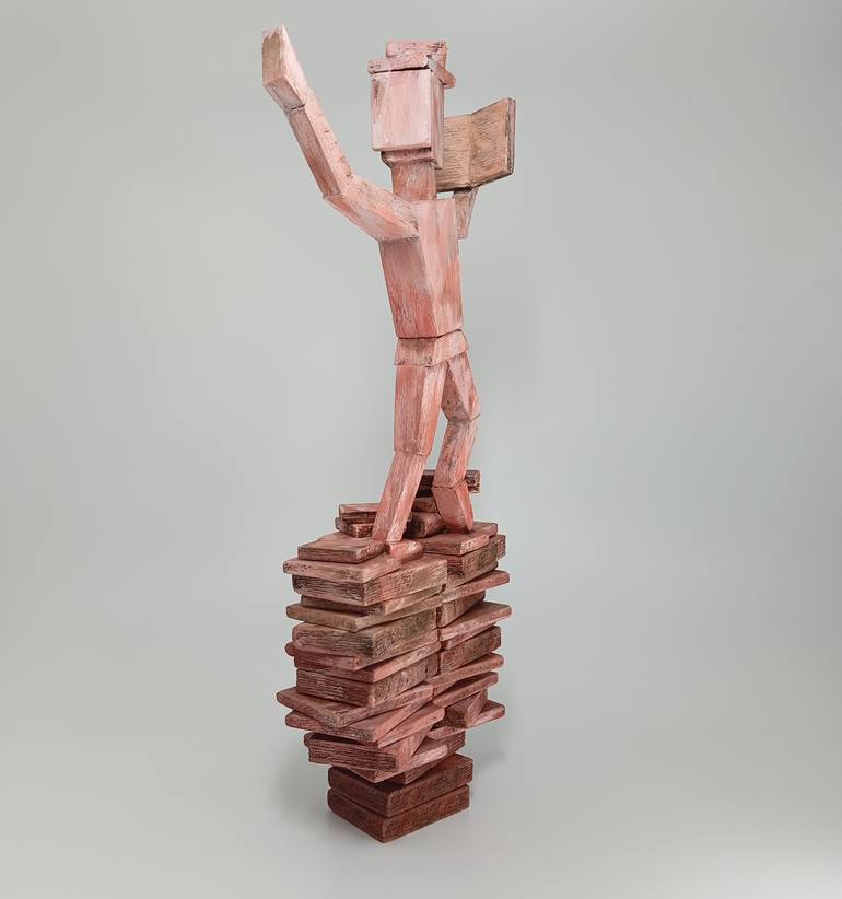 Original Cubism Time Sculpture by José Manuel Solares