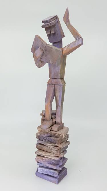 Original Cubism Time Sculpture by José Manuel Solares
