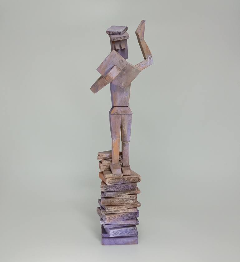 Original Cubism Time Sculpture by José Manuel Solares