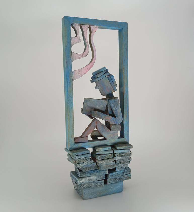 Original Art Deco Home Sculpture by José Manuel Solares
