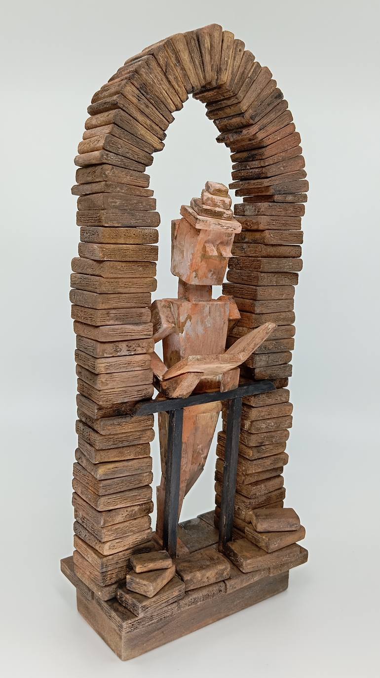 Original Baroque Home Sculpture by José Manuel Solares