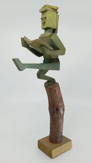 Original Surrealism People Sculpture by José Manuel Solares