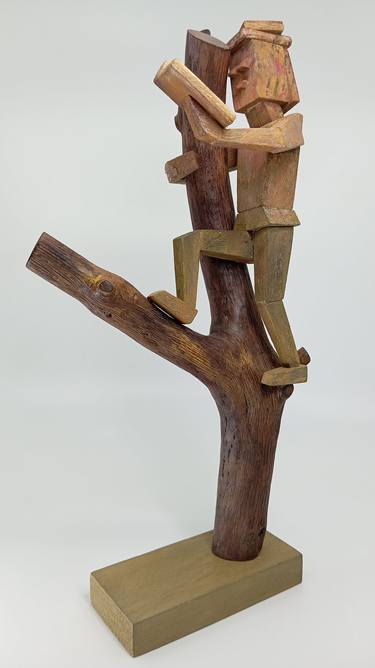 Original Surrealism People Sculpture by José Manuel Solares