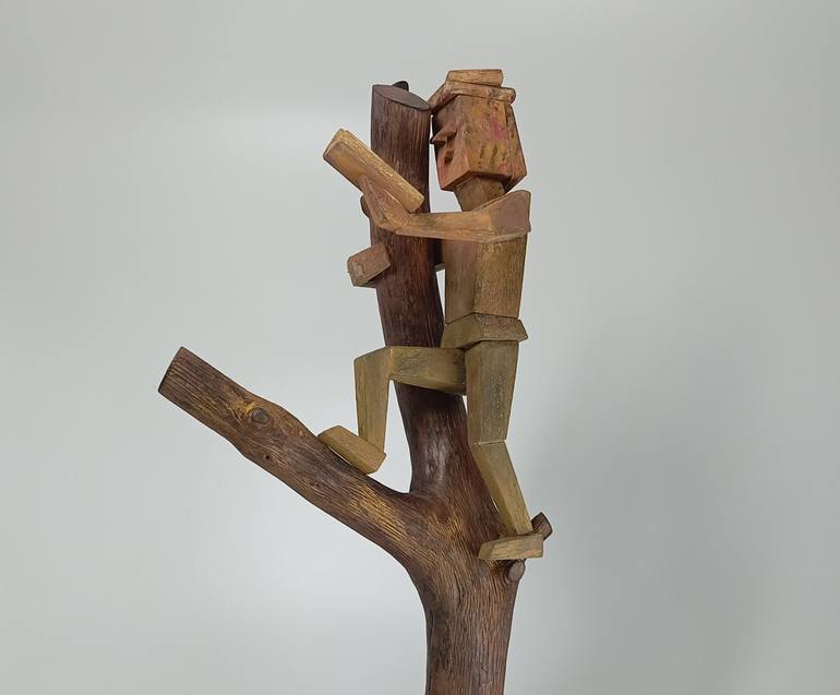 Original Surrealism People Sculpture by José Manuel Solares