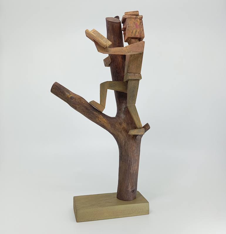 Original Surrealism People Sculpture by José Manuel Solares