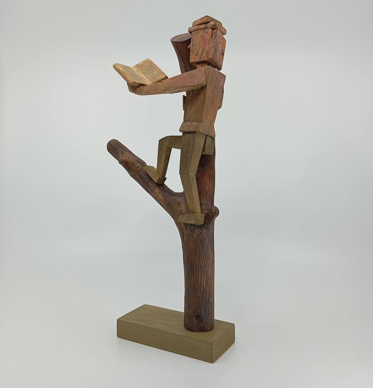 Original Surrealism People Sculpture by José Manuel Solares