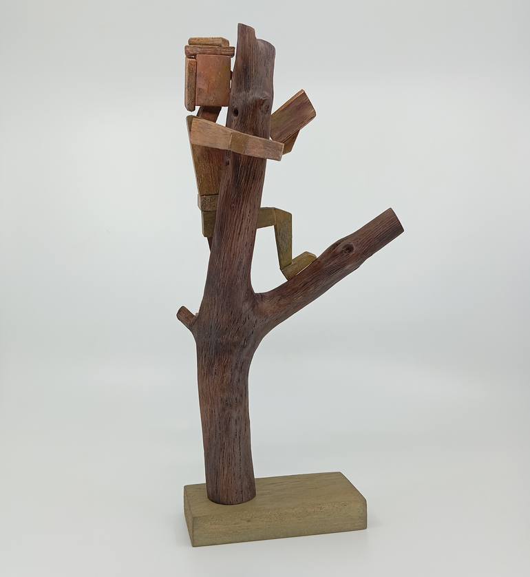 Original Surrealism People Sculpture by José Manuel Solares