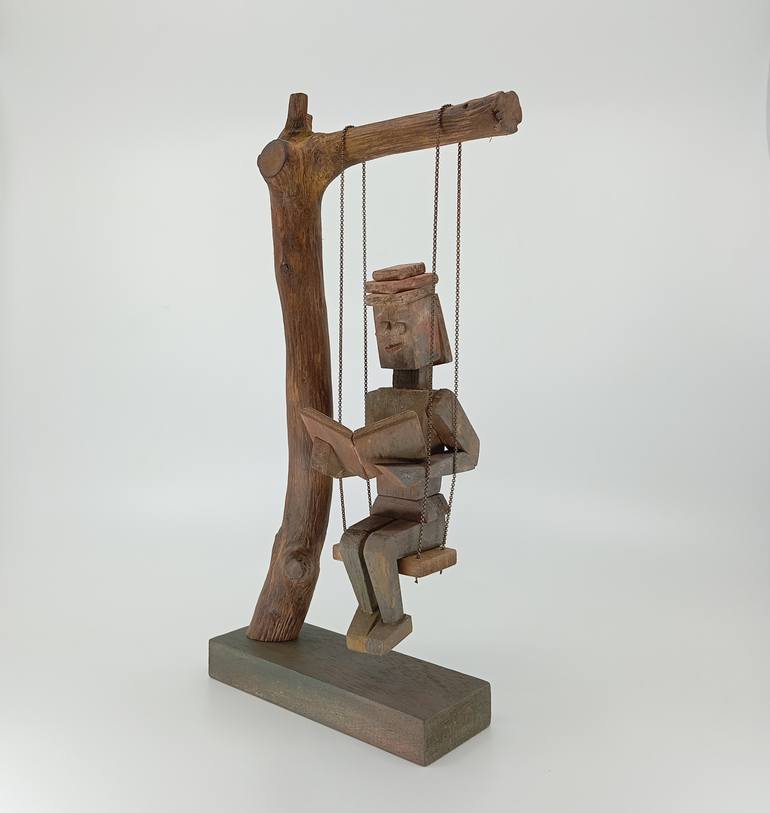 Original Surrealism People Sculpture by José Manuel Solares