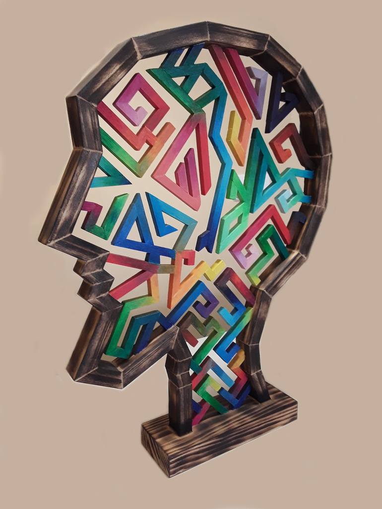 Original Conceptual Geometric Sculpture by José Manuel Solares
