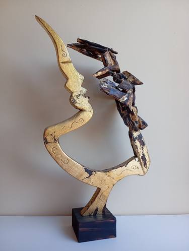 Original Abstract Expressionism Culture Sculpture by José Manuel Solares