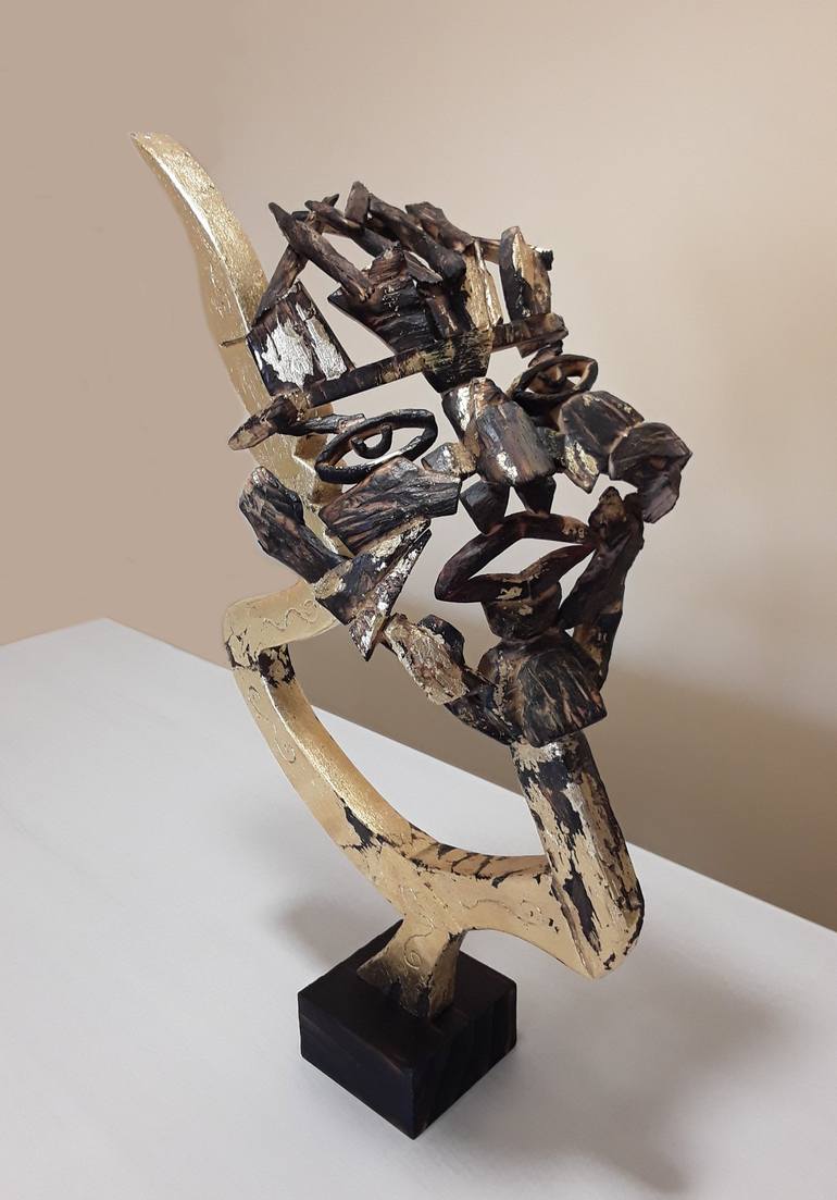 Original Abstract Expressionism Culture Sculpture by José Manuel Solares