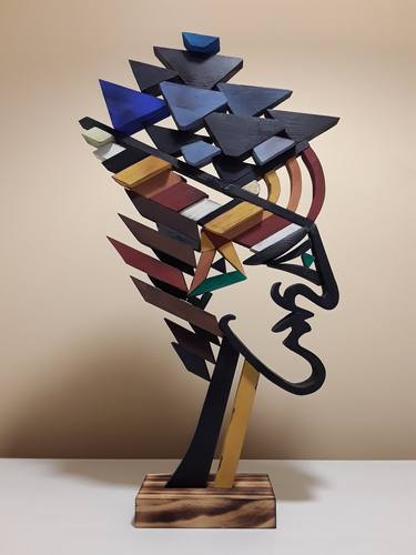 Original Geometric Sculpture by José Manuel Solares