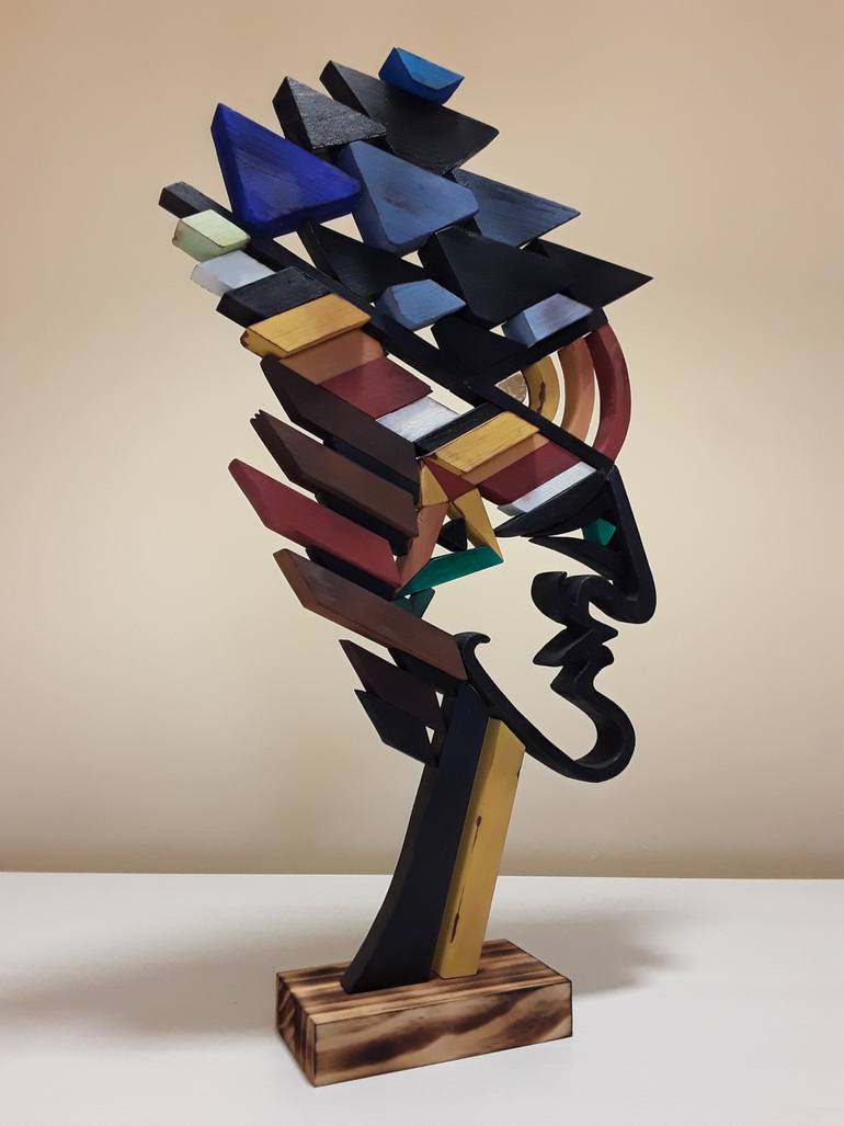 Original Conceptual Geometric Sculpture by José Manuel Solares