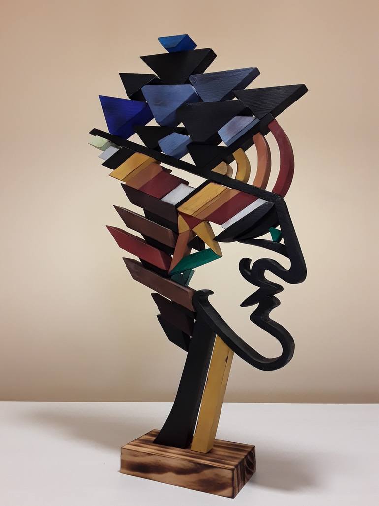 Original Conceptual Geometric Sculpture by José Manuel Solares