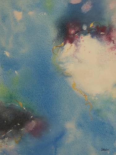 Print of Abstract Water Paintings by Catherine Madro