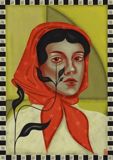 Print of Minimalism Women Digital by Valeriya Lavrova