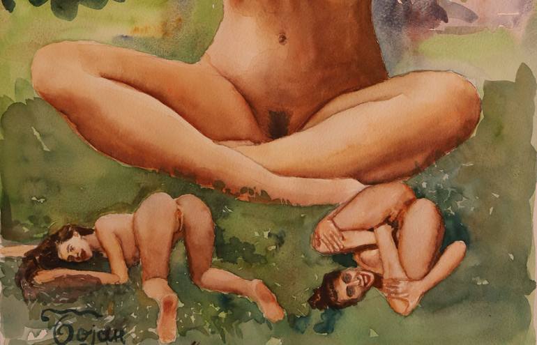 Original Erotic Painting by Bojan Djokic