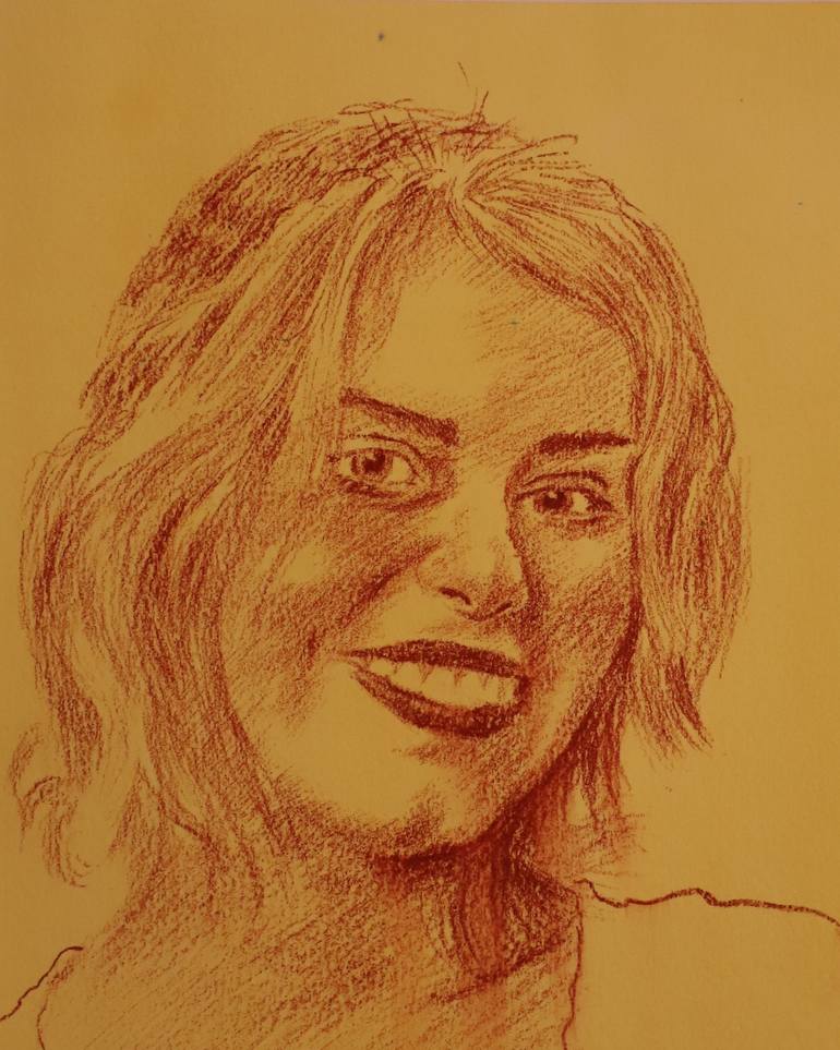 Original Women Drawing by Bojan Djokic