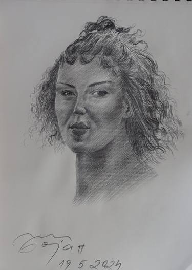 Original Portraiture Women Drawings by Bojan Djokic
