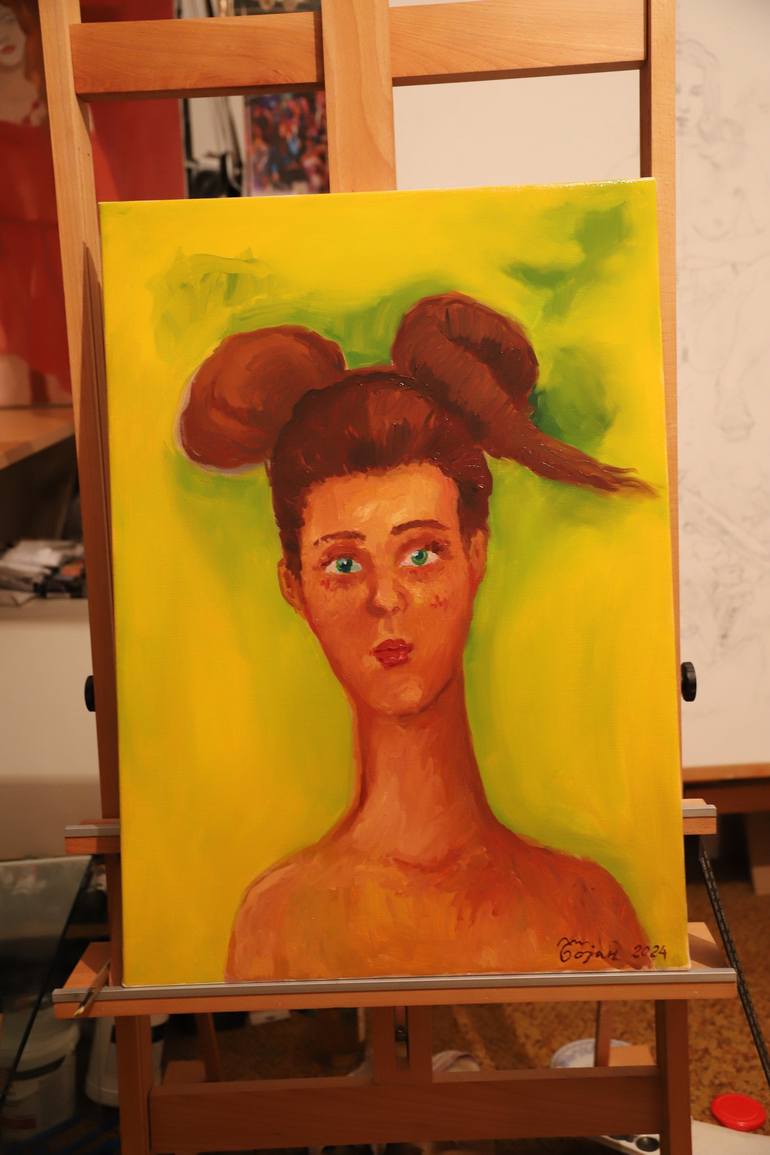 Original Contemporary Women Painting by Bojan Djokic