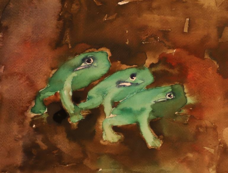 Original Expressionism Animal Painting by Bojan Djokic