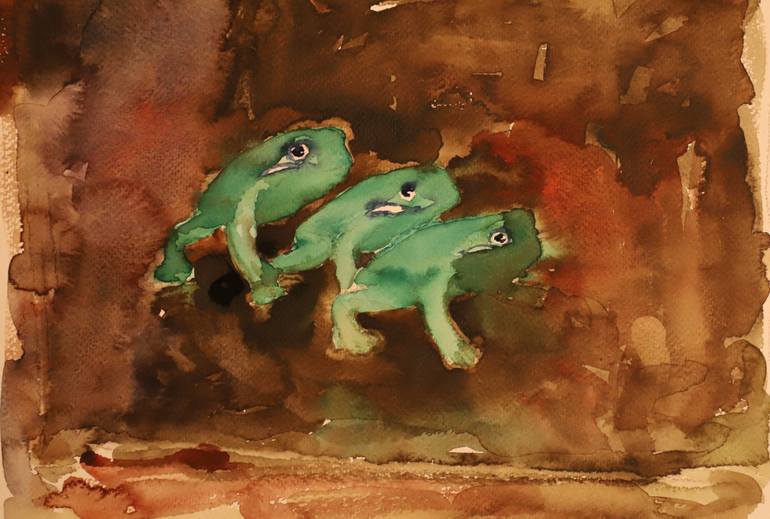 Original Expressionism Animal Painting by Bojan Djokic