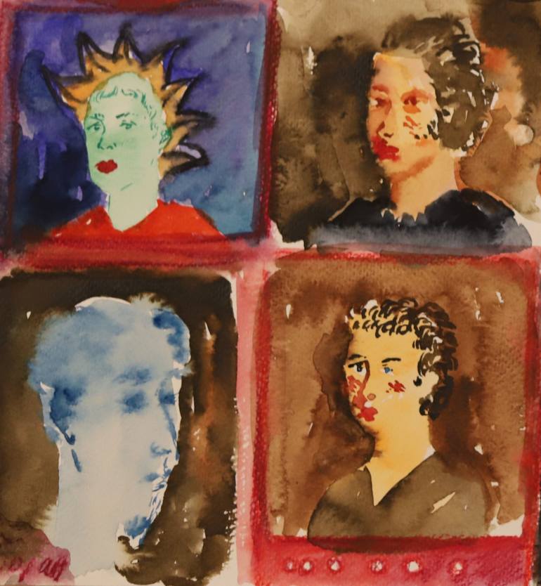 Original Contemporary People Painting by Bojan Djokic