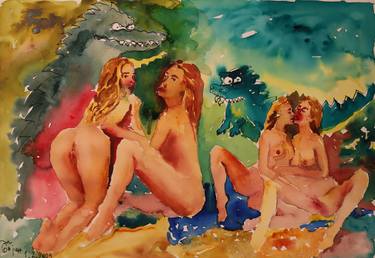 Original Contemporary Erotic Painting by Bojan Djokic