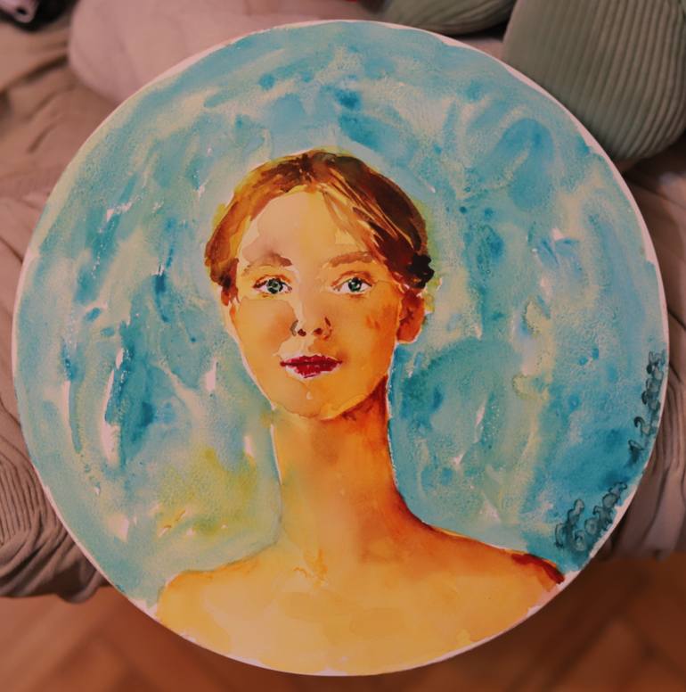 Original Portraiture Women Painting by Bojan Djokic