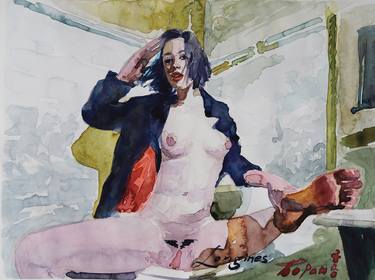 Original Documentary Women Paintings by Bojan Djokic