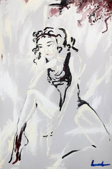 Original Contemporary Women Paintings by Luis Cardel