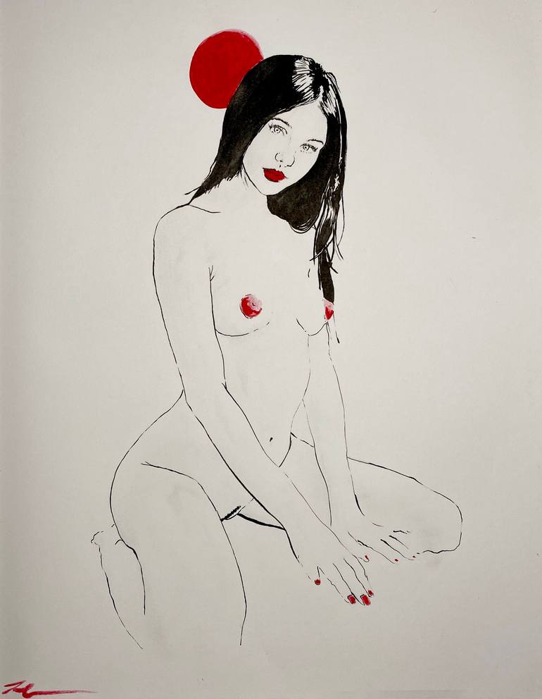 Figura Mínima Painting by Luis Cardel | Saatchi Art Figura Mínima Painting