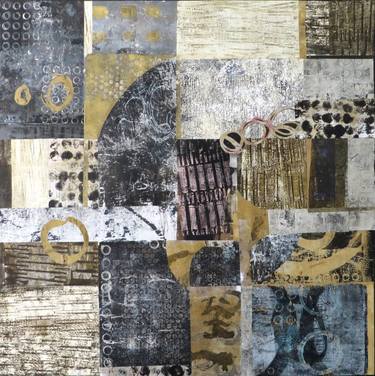 Original Contemporary Abstract Collage by Iwona Maria Delinska