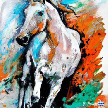 Print of Horse Paintings by BRUNO MUNIZ