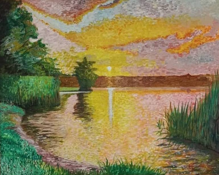 Original Figurative Beach Painting by Luis Ramirez Key