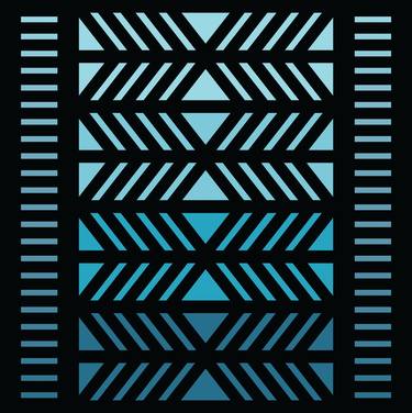 Print of Abstract Geometric Digital by Imran Waheed