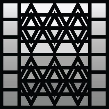 Print of Abstract Geometric Digital by Imran Waheed