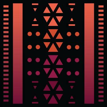 Print of Abstract Geometric Mixed Media by Imran Waheed
