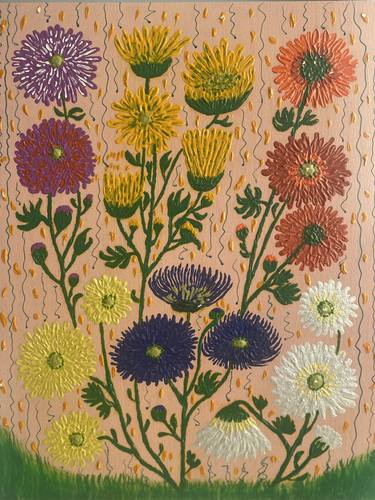 Print of Abstract Floral Paintings by Aliya Shakirova