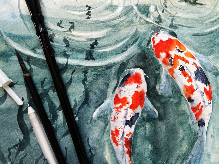 Original Abstract Animal Painting by Irina Sumenko