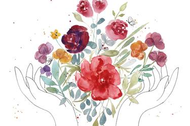 Original Fine Art Floral Paintings by Daniela Montelongo