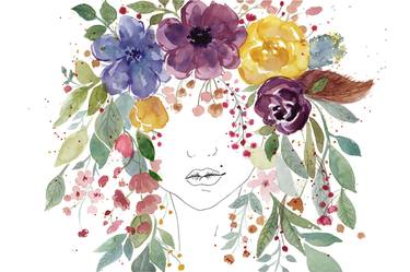 Original Fine Art Floral Paintings by Daniela Montelongo