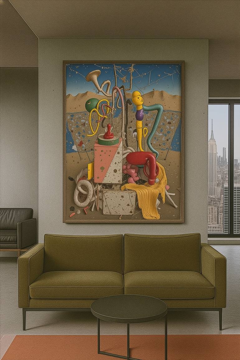 Original Contemporary Abstract Mixed Media by Sergey Yablonsky