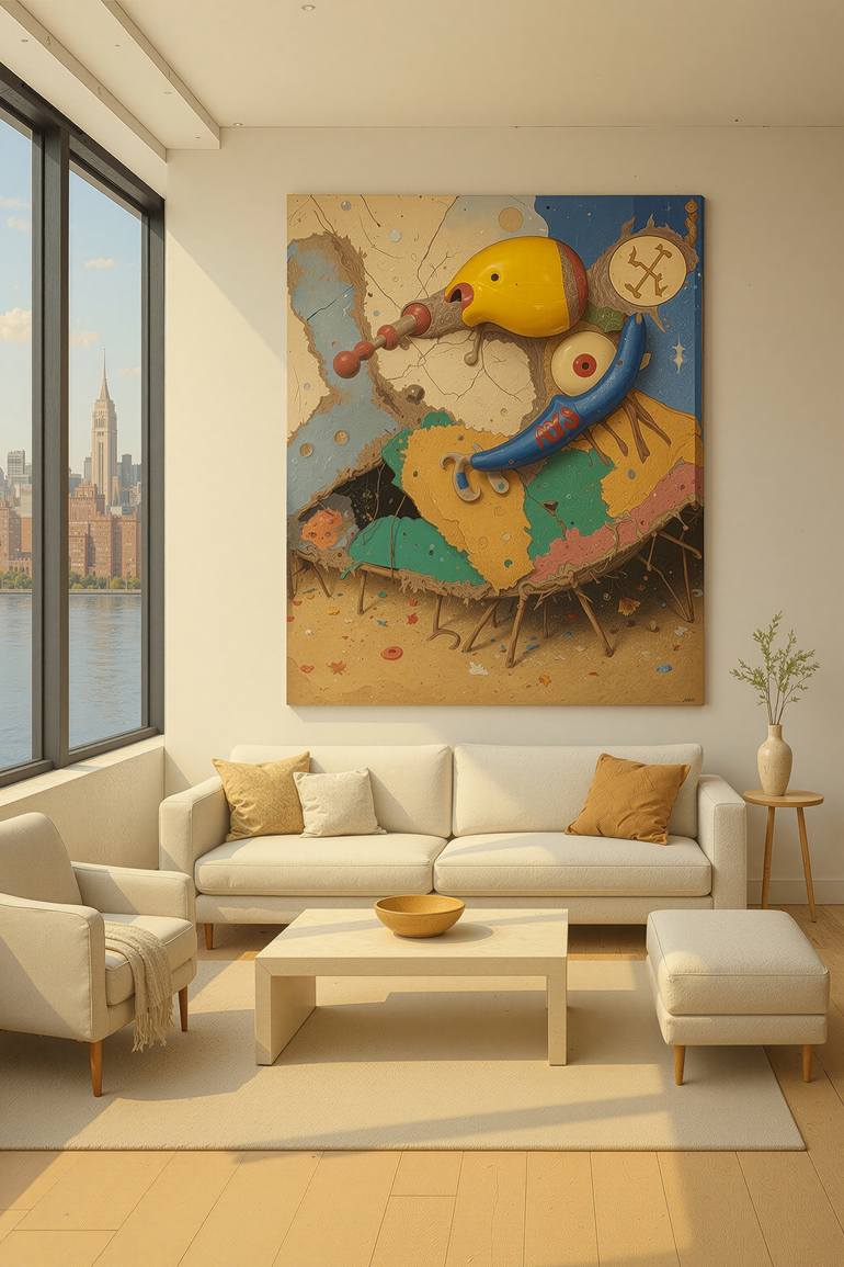 Original Abstract Expressionism Abstract Mixed Media by Sergey Yablonsky