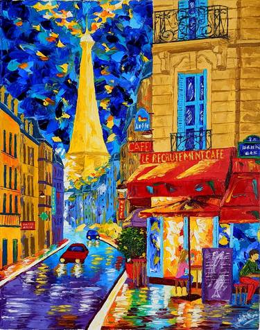 Print of Impressionism Cities Paintings by Julieta Nani